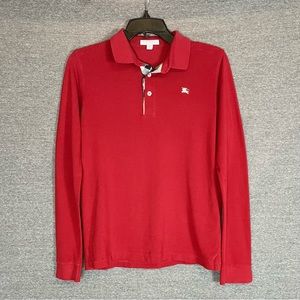 Burberry Boys Long Sleeve Polo - Size 14Y